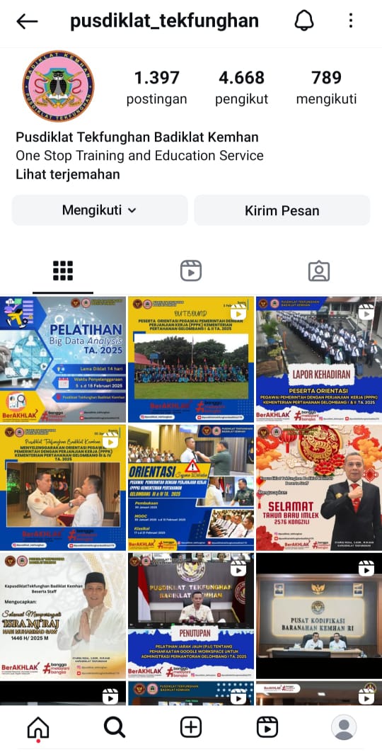 Diklat Operator Komputer Tk.Dasar
